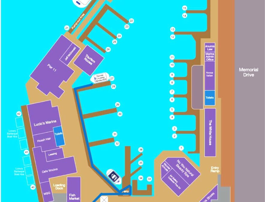 Noosa Marina Map